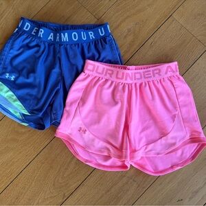 Under Armour Women's Athletic Shorts - Blue and Pink